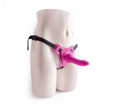 Uprząż strap-on szelki penis dla kobiet dildo 14cm